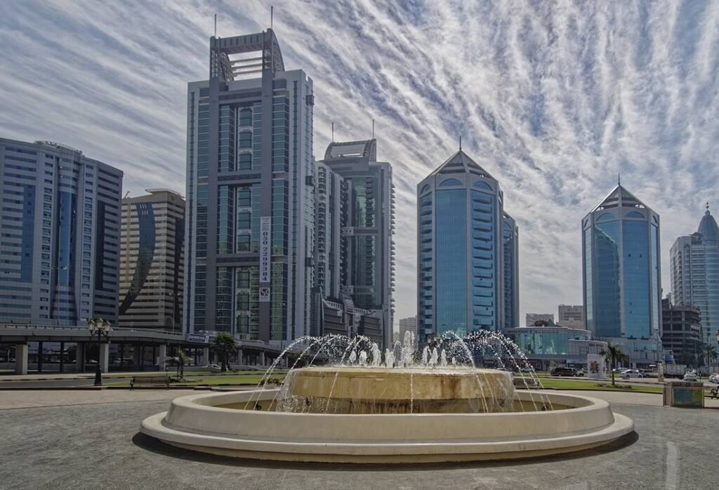 Sharjah o centro cultural dos Emirados Árabes Unidos.
