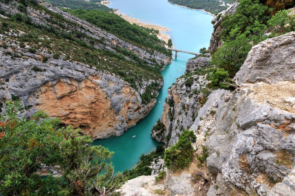 Foto do alto Cânion de Verdon, France.