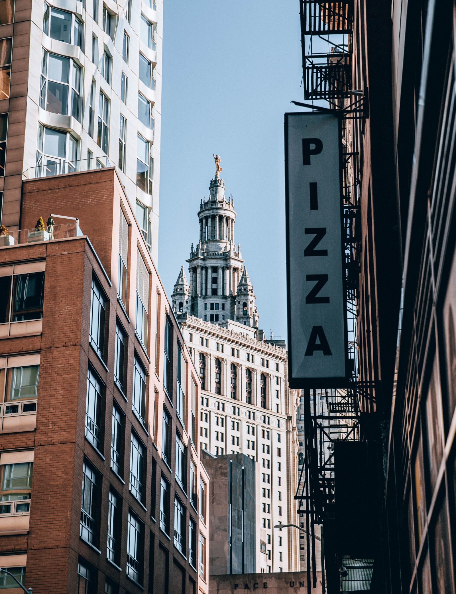 Pizzaria de rua em Nova York
