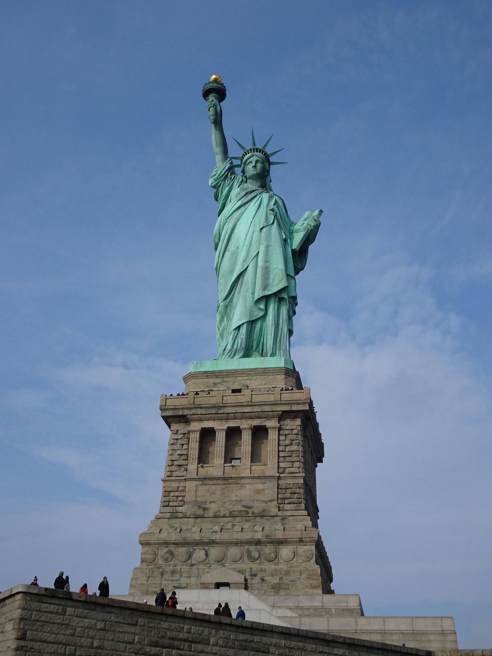 Estátua da Liberdade vista do ferry em Nova York