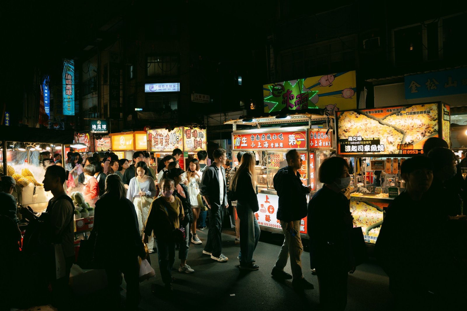 Mercado noturno em Taiwan