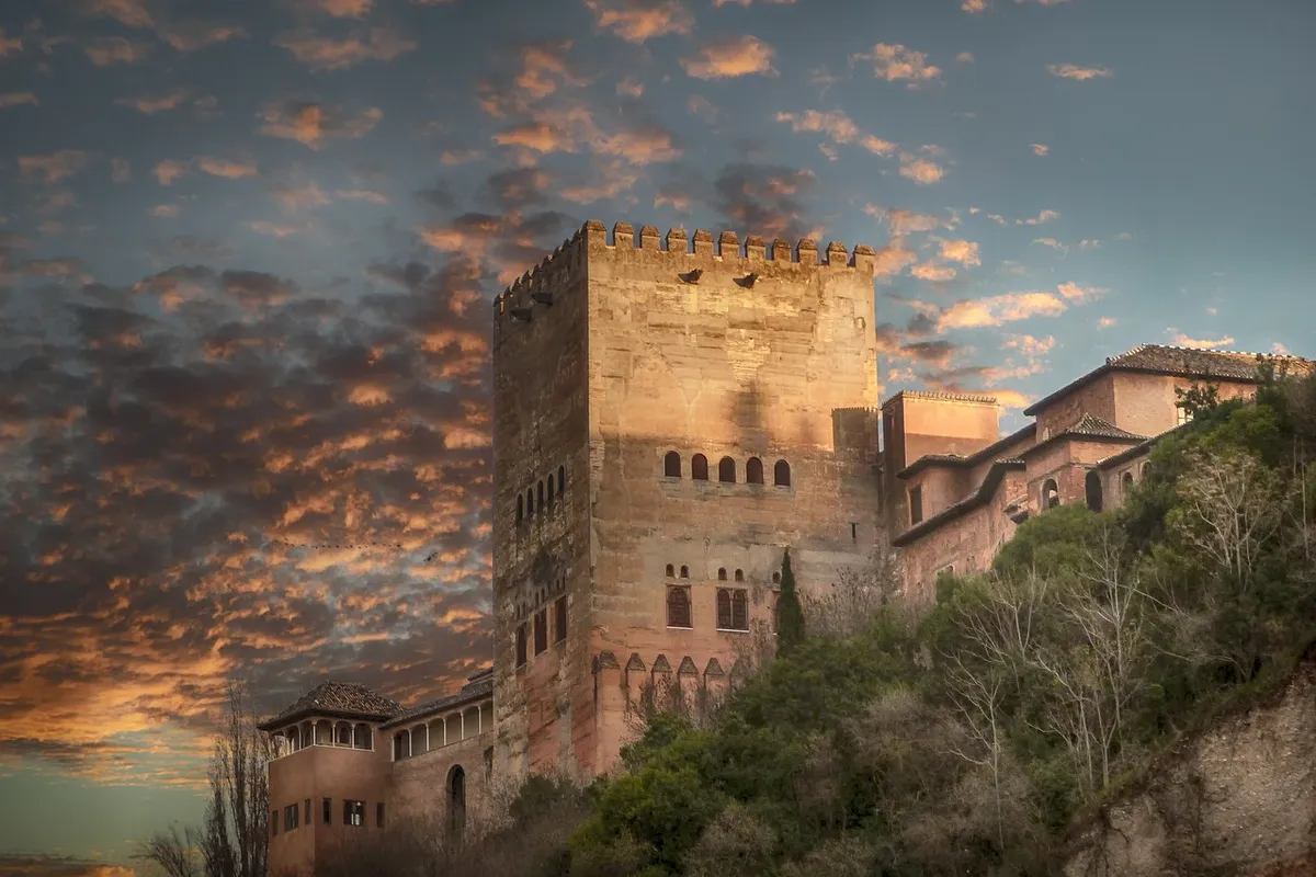 Detalhe da arquitetura da Alhambra