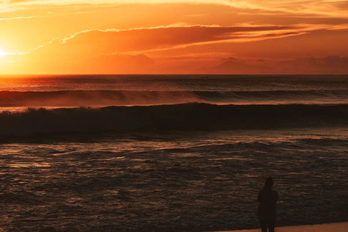 Entardecer na Praia Grande em Arraial do Cabo