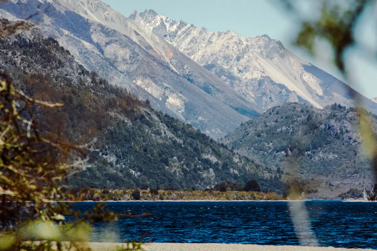 Mountain and lake landscape in Bariloche