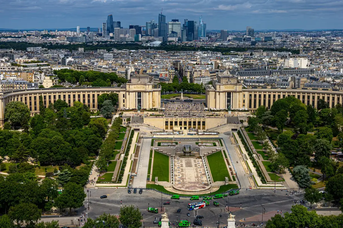 Panorama de Paris visto de um ponto alto