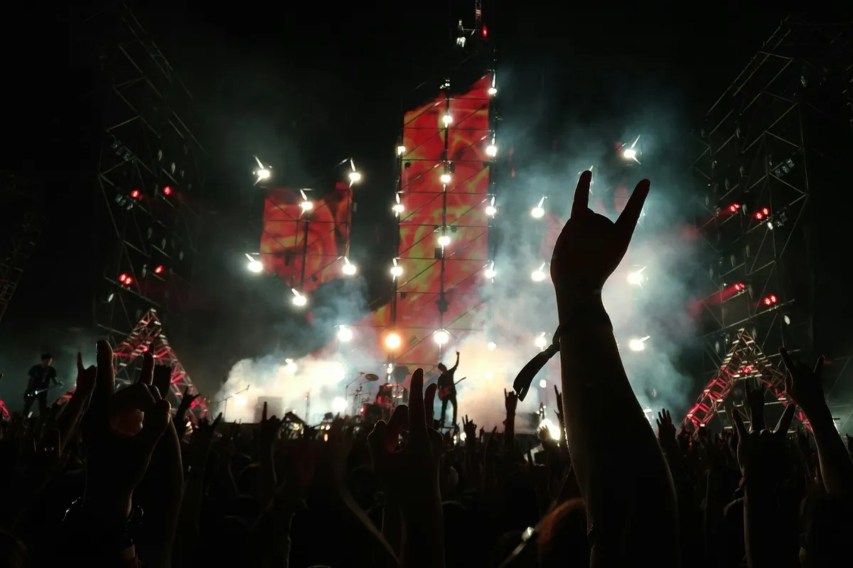 Banda se apresenta em show