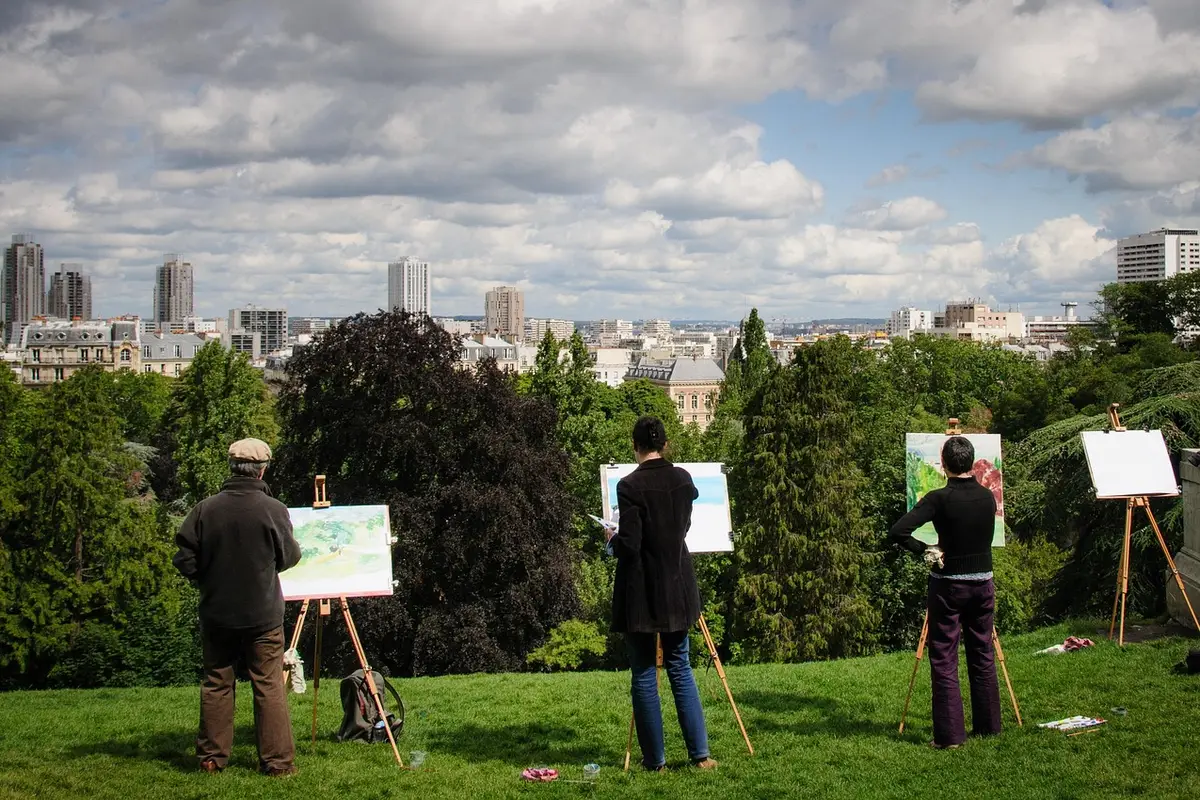 Temple de la Sibylle no Parc des Buttes-Chaumont em Paris
