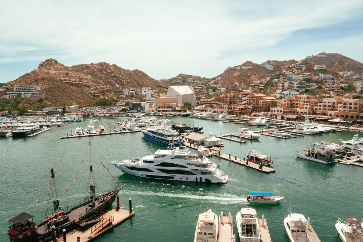 Yachts at the Cabo San Lucas marina
