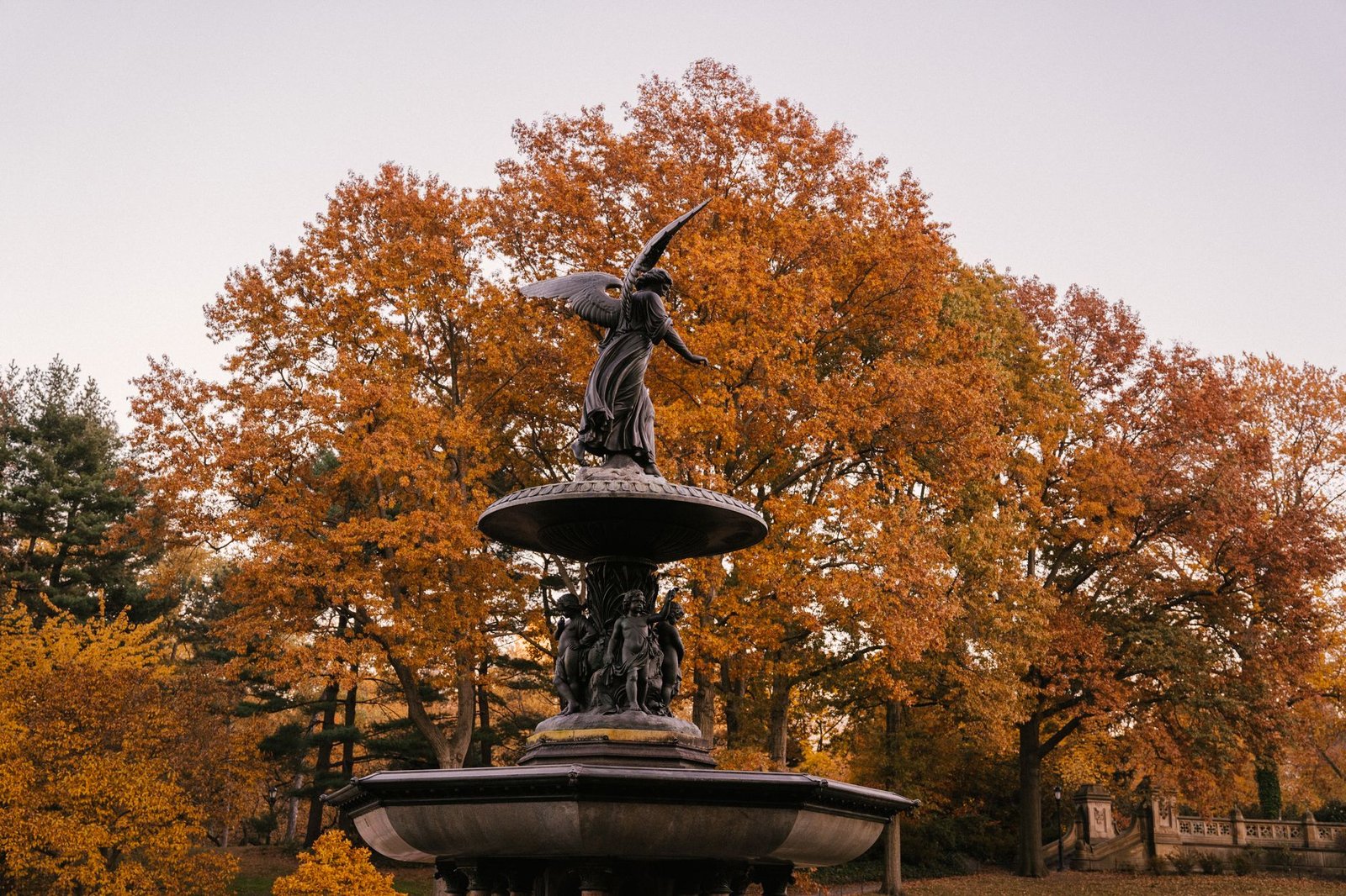 Fonte Bethesda com a estátua Angel of the Waters no Central Park