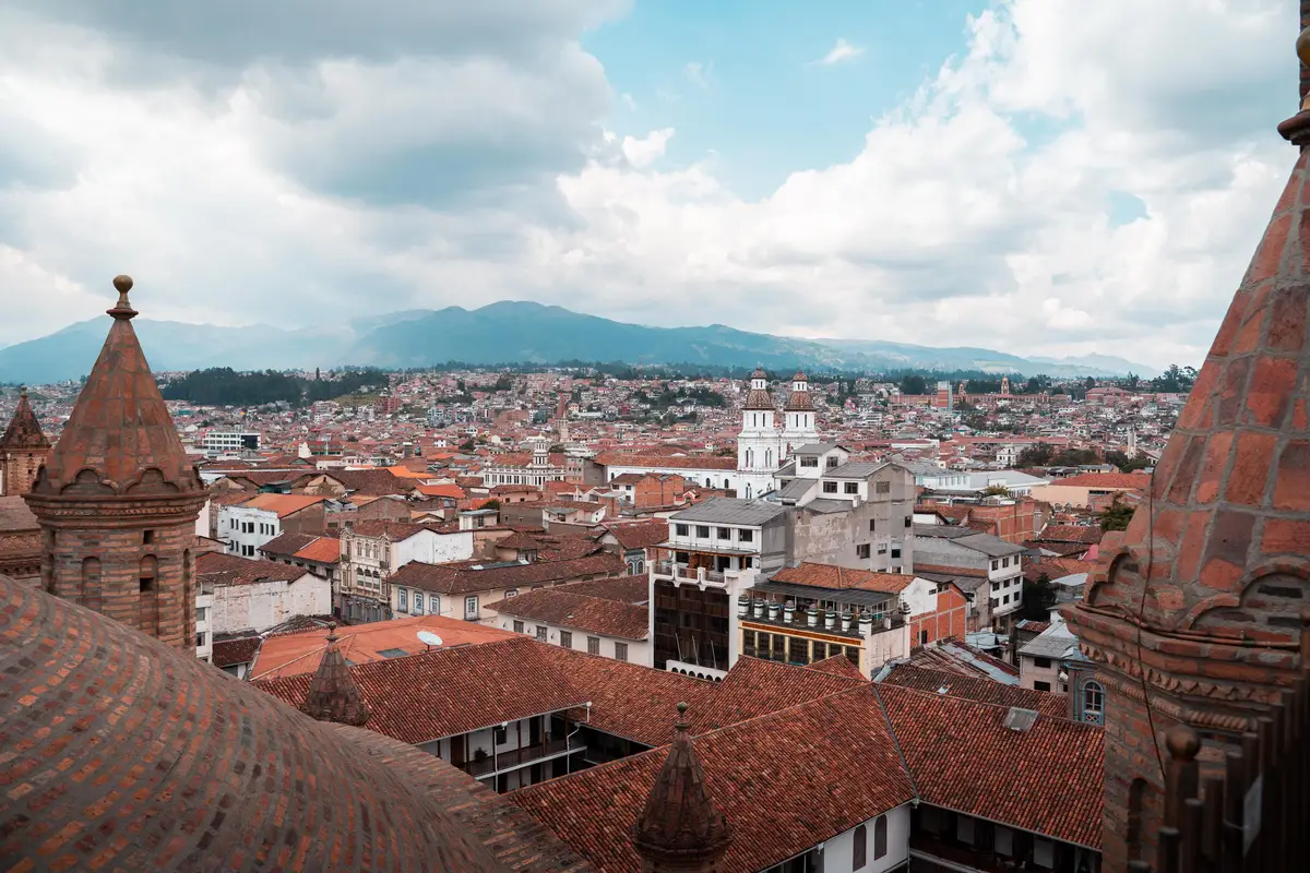 Casario de Cuenca visto do alto