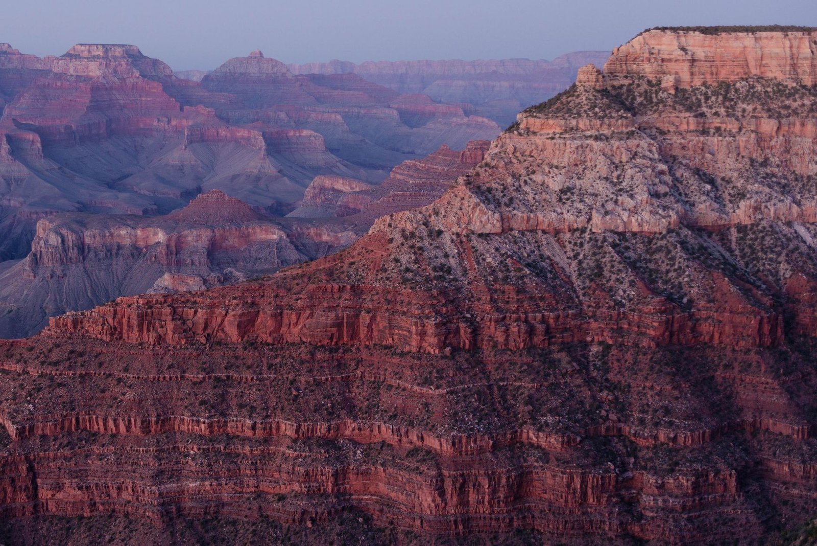 Belvédère au South Rim du Grand Canyon