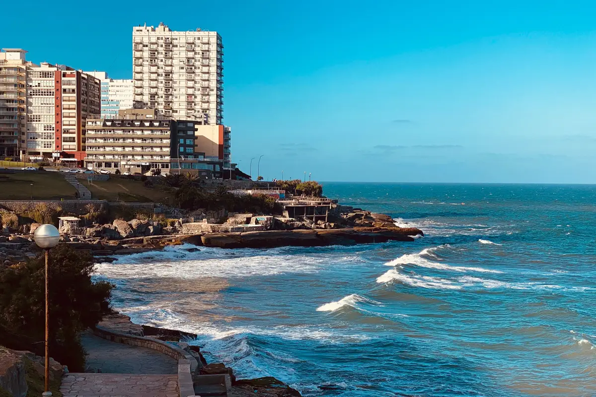 Urban coastline of Mar del Plata