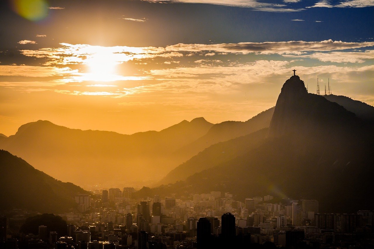 Vue du morne du Corcovado où se trouvent les points d'embarquement des navettes