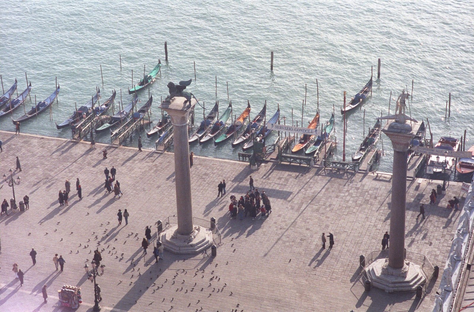 Vista aérea da Piazza San Marco em Veneza