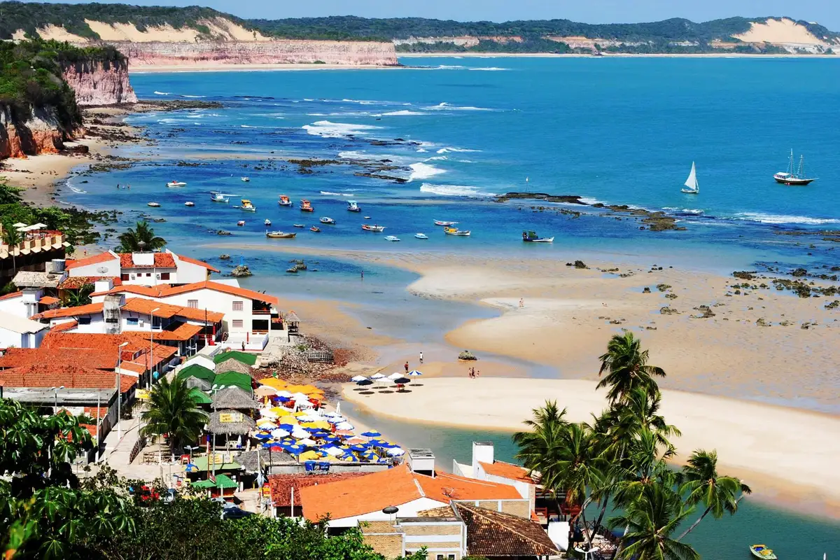 Vista aérea da Praia da Pipa