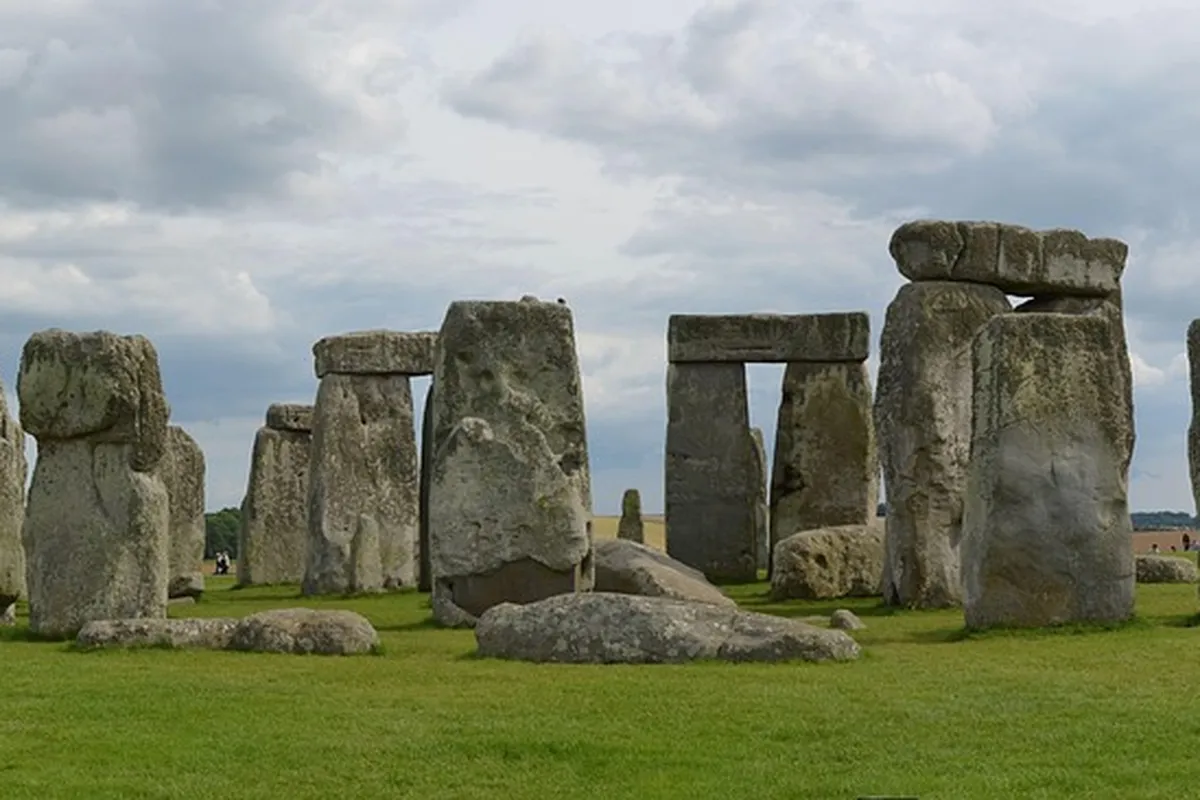 Formações rochosas de Stonehenge vistas de perto