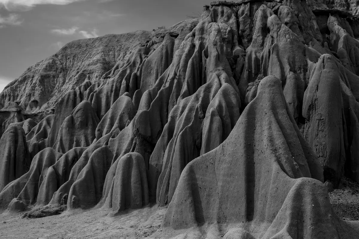 Labirinto de rochas erodidas no Deserto da Tatacoa