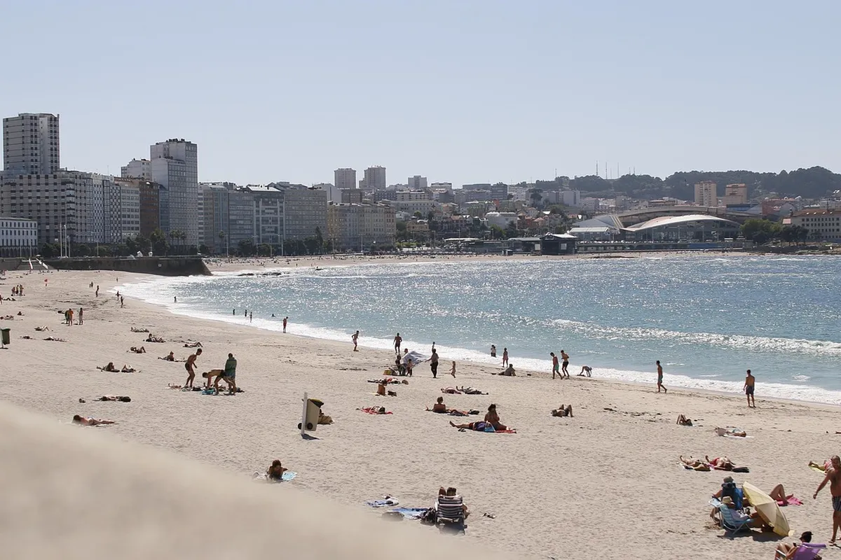 Praia urbana de A Corunha, Espanha