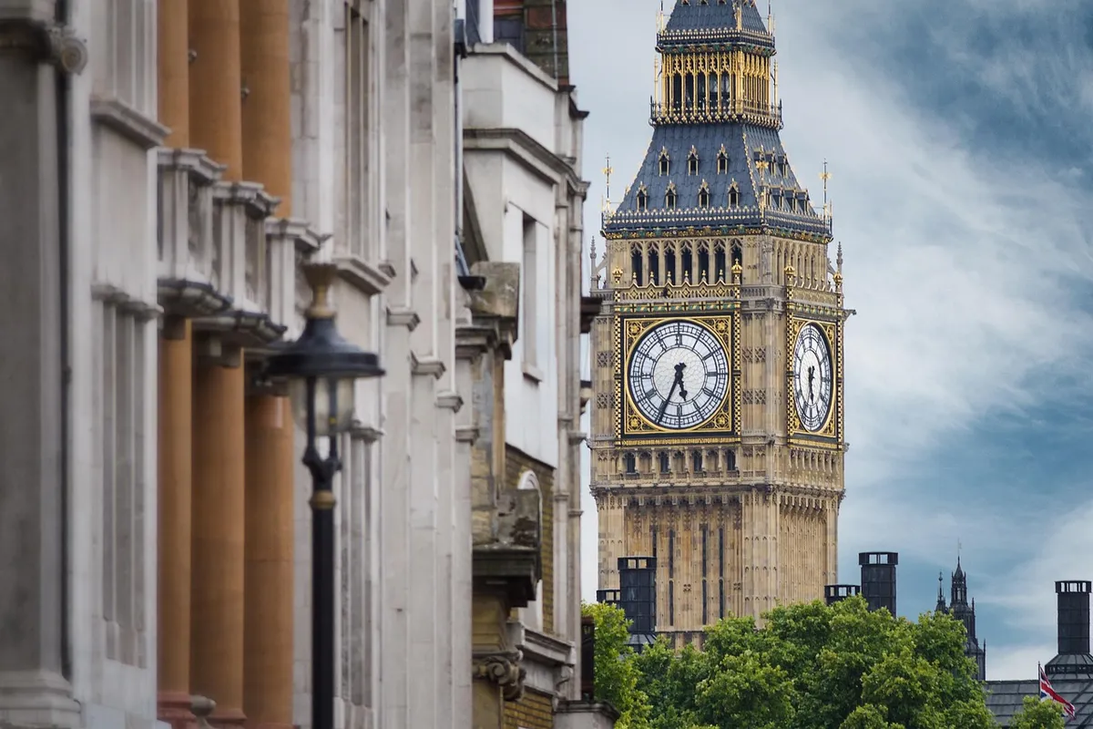 Big Ben e Palácio de Westminster em Londres