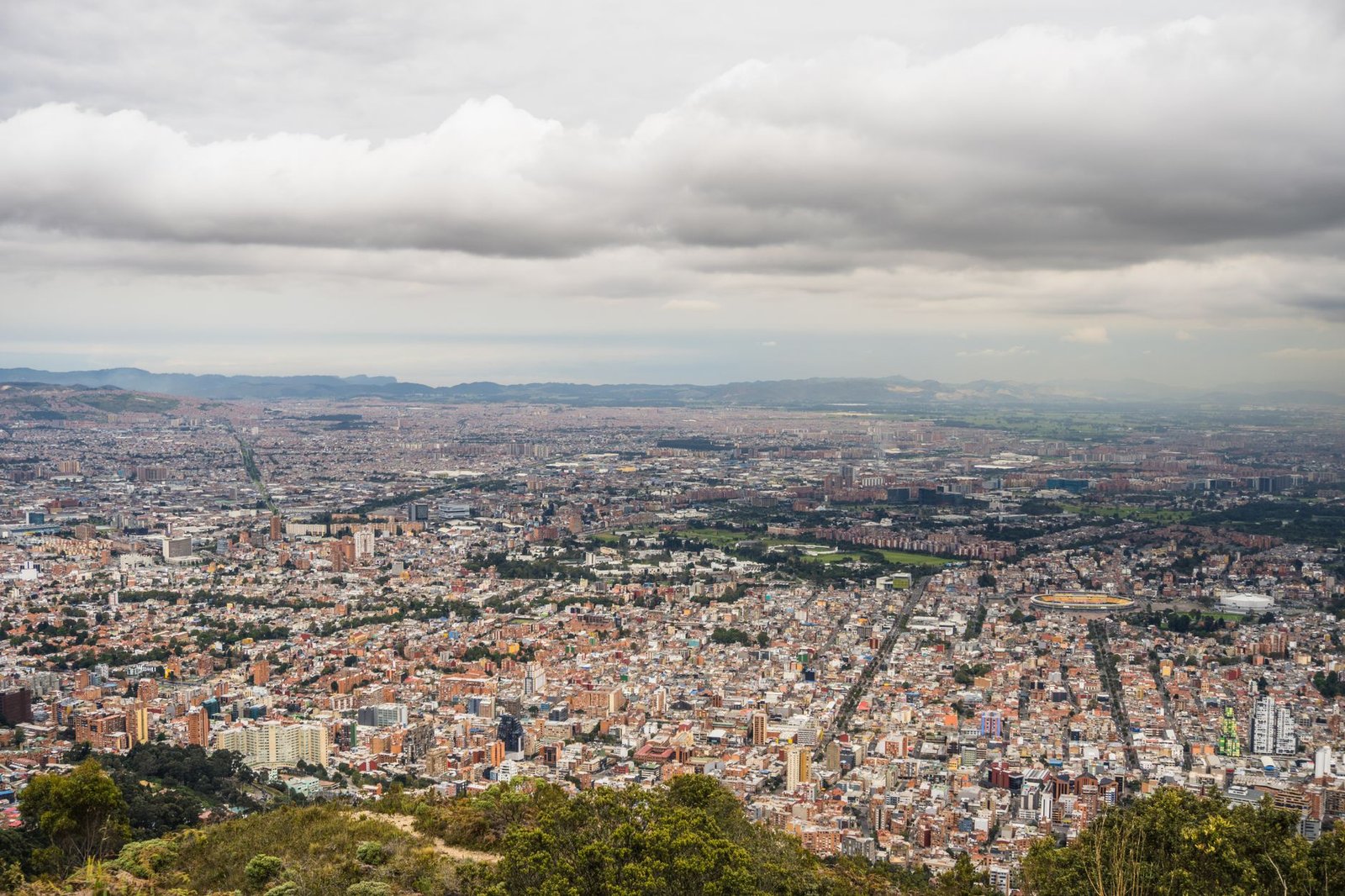 Bogotá vista dos Cerros Orientales