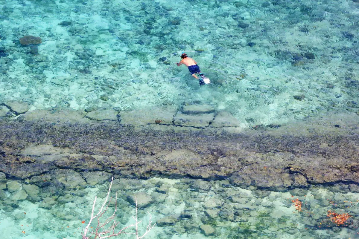 Flutuação em água cristalina em Bonito