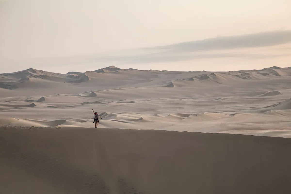 Dunas do deserto em Huacachina