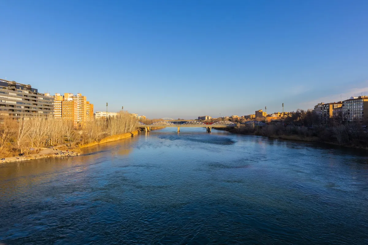 Rio Ebro em Saragoça