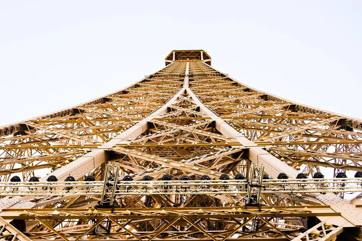 Estrutura metálica da Torre Eiffel