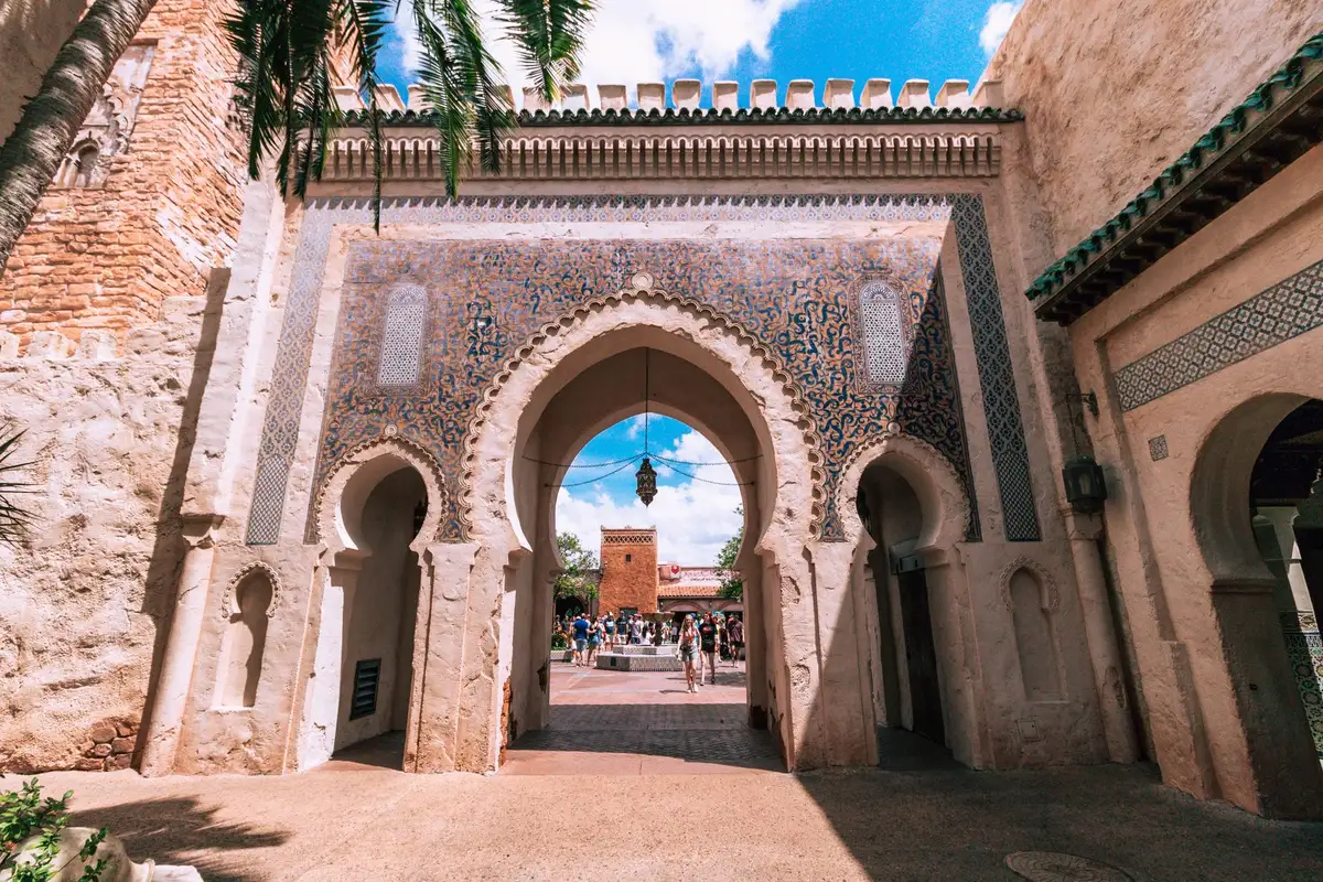 Arquitetura do pavilhão do Marrocos no EPCOT
