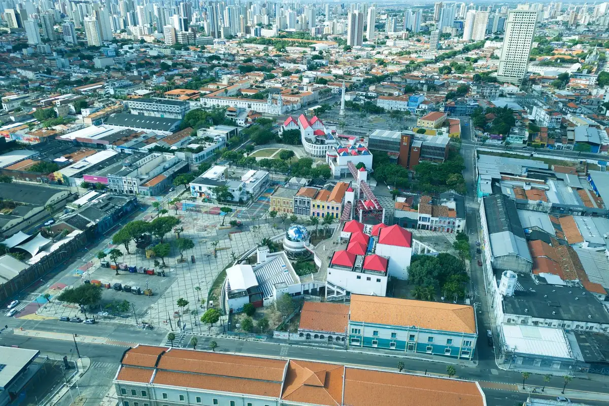 Vista aérea da cidade de Fortaleza, Ceará