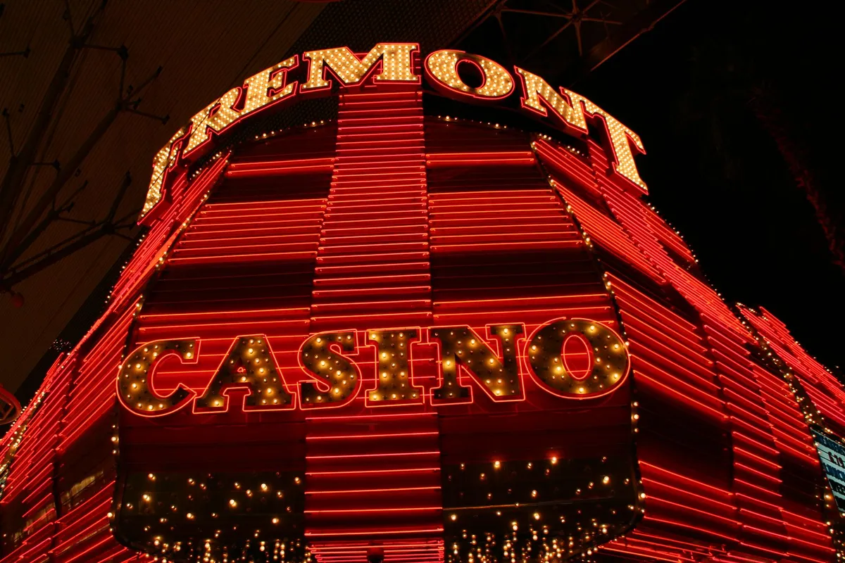 Luzes de néon em Fremont Street, Las Vegas