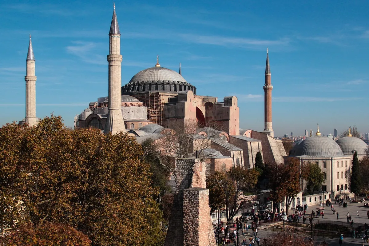 Hagia Sophia e seus minaretes em Istambul
