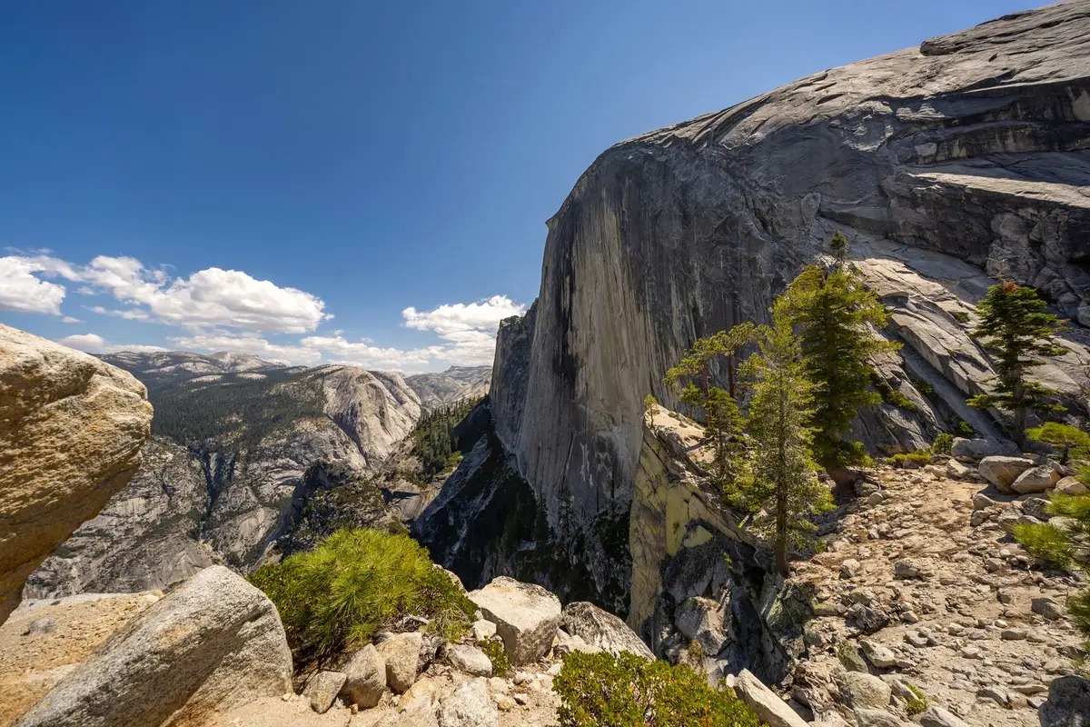 Vista do Half Dome no Yosemite National Park