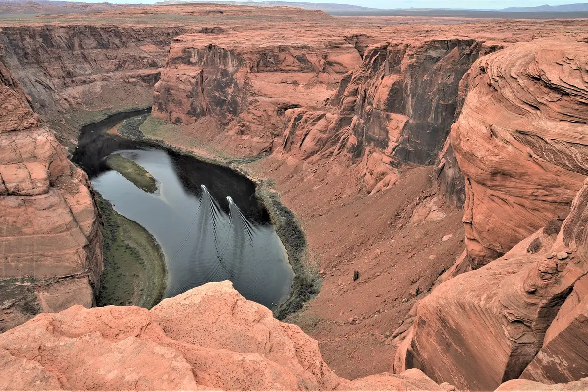 Paredões de arenito em Horseshoe Bend