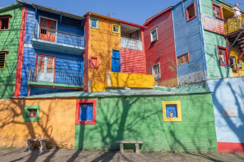Fachadas coloridas do Caminito em La Boca