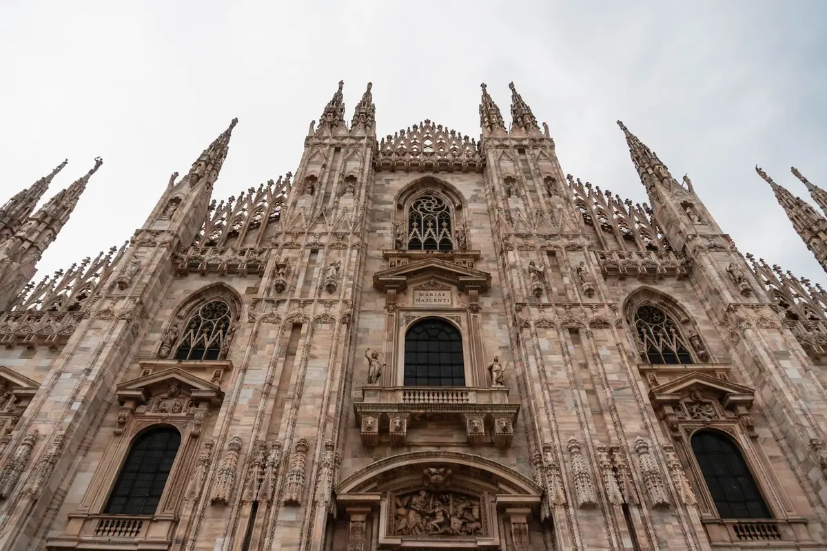 Milan's Duomo, the Gothic cathedral in the city center