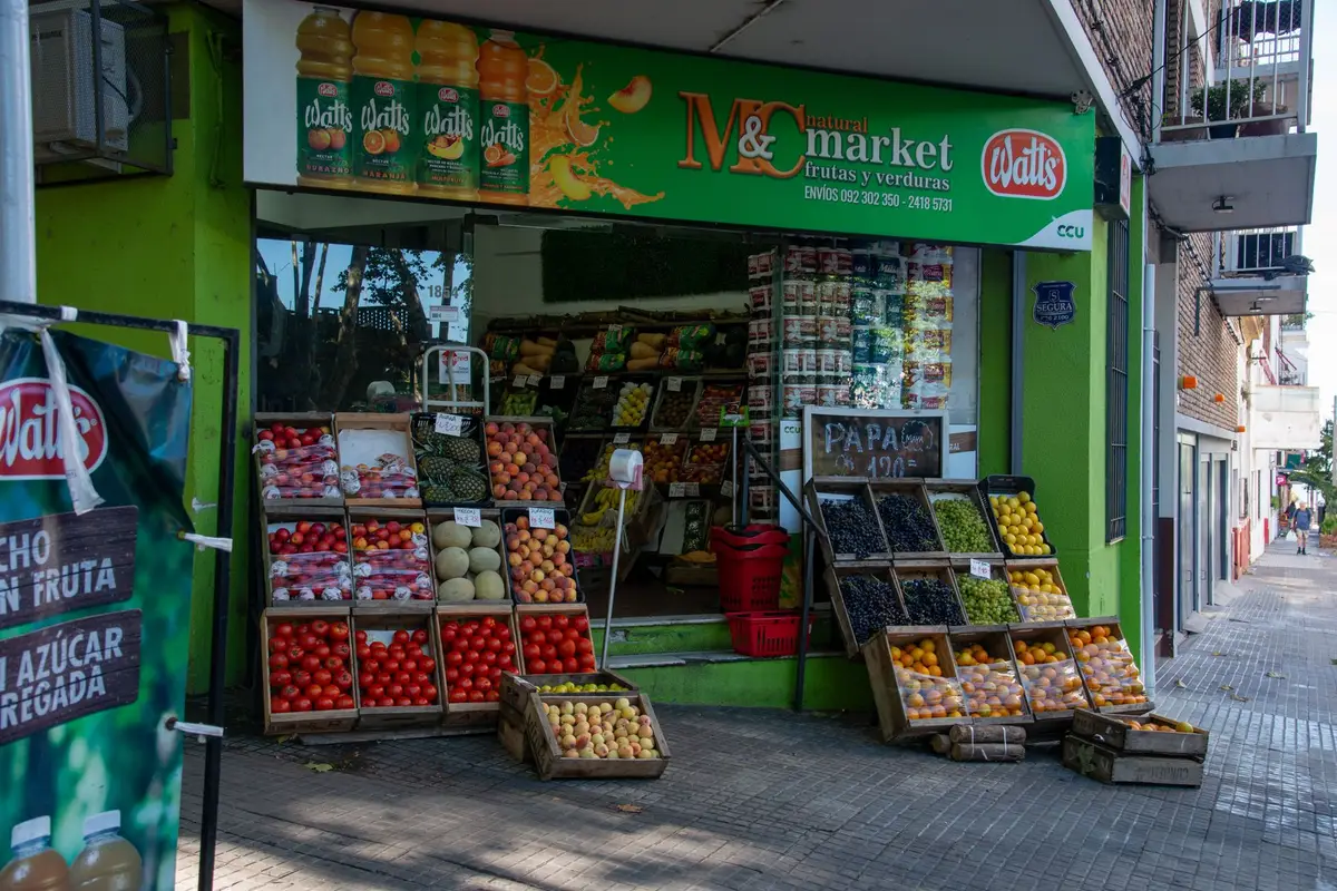 Mercado de alimentos em Montevidéu