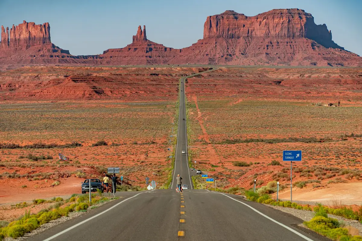 Estrada cênica no Monument Valley