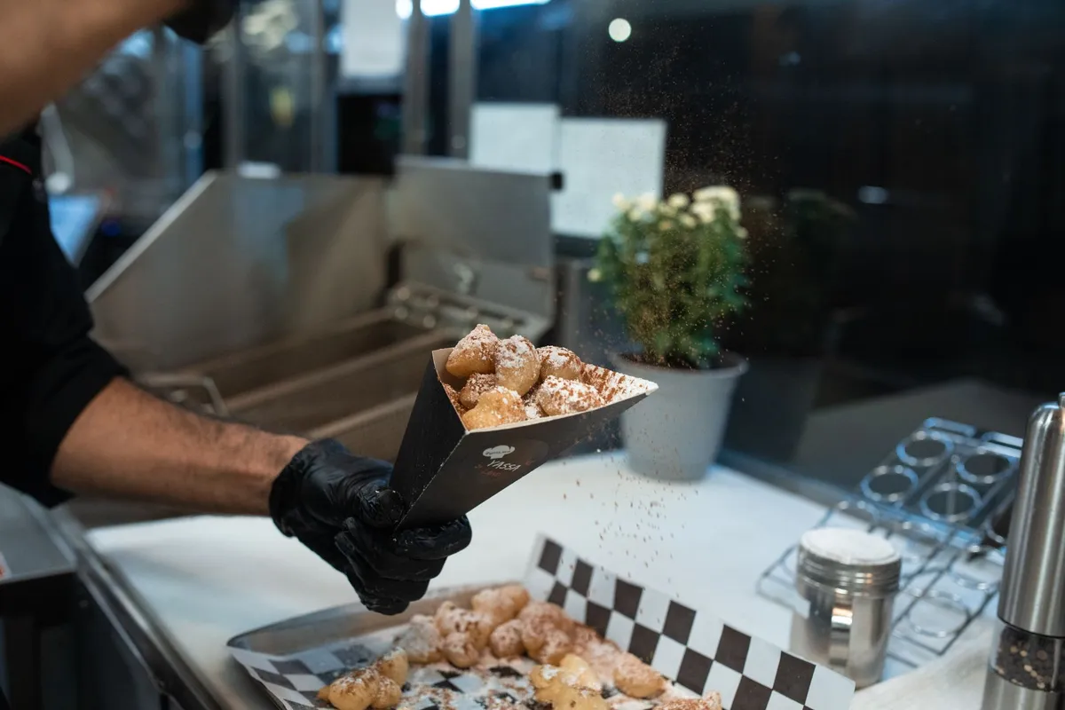 Beignets servidos como referência para a gastronomia de Nova Orleans