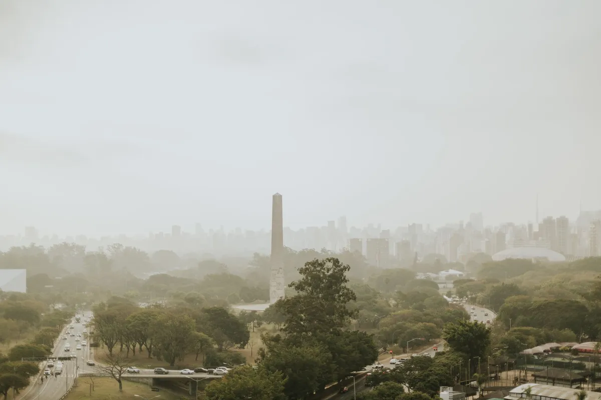 Obelisco e Parque Ibirapuera em São Paulo