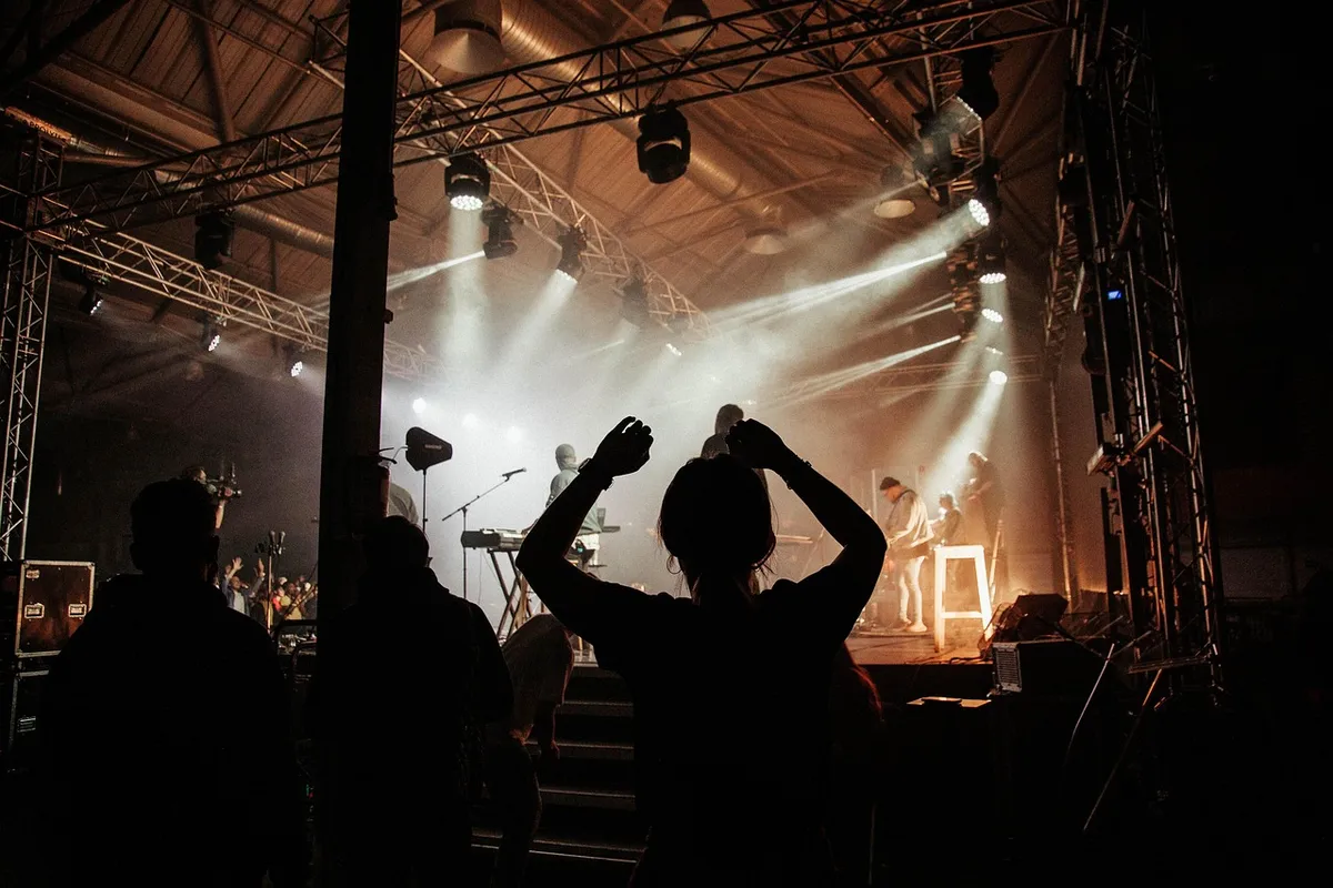 Multidão durante show no Brasil