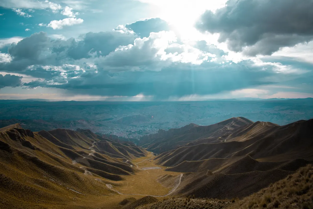 Paisagem andina nos arredores de Sucre