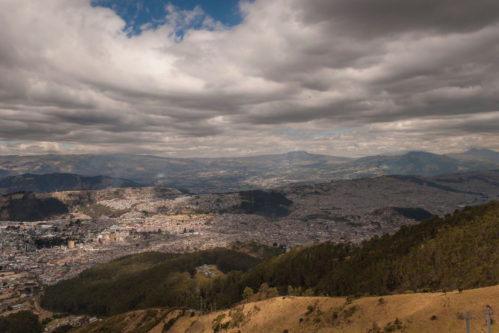Vista panorâmica de Bogotá a partir de Monserrate