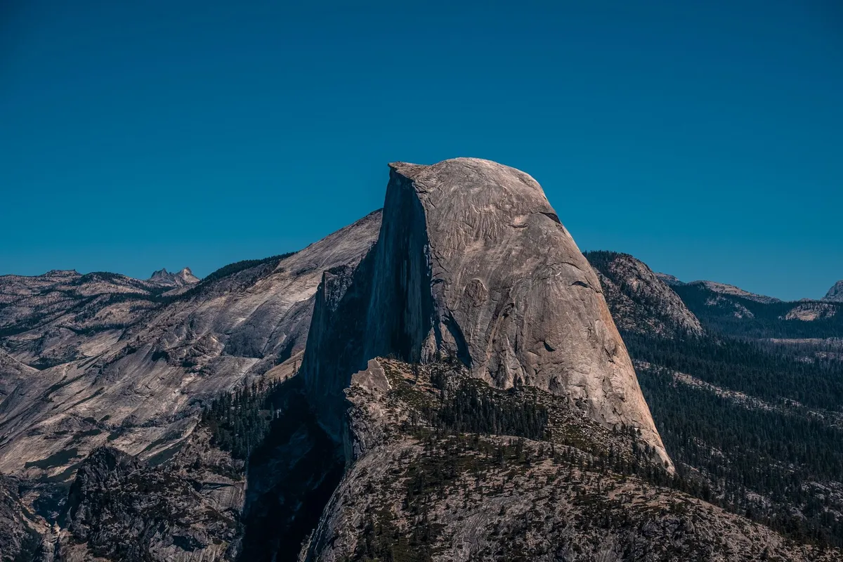 Vista do Half Dome no Yosemite National Park