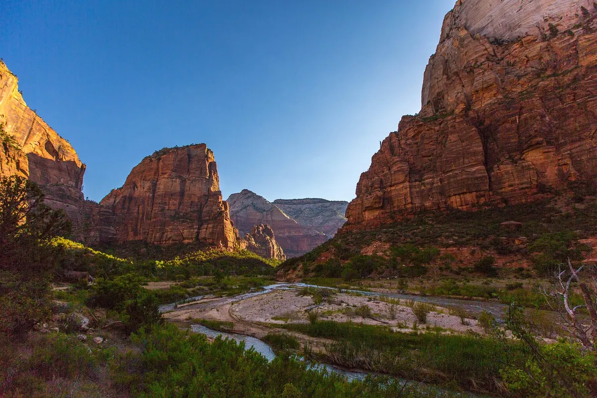 Vista de Angels Landing no Zion National Park