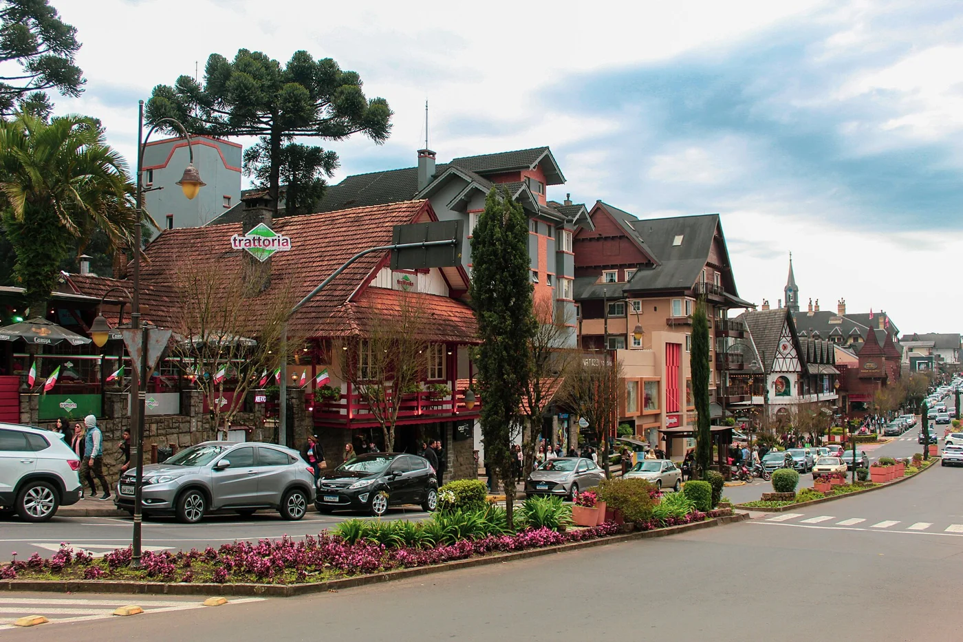 Avenida no Centro de Gramado