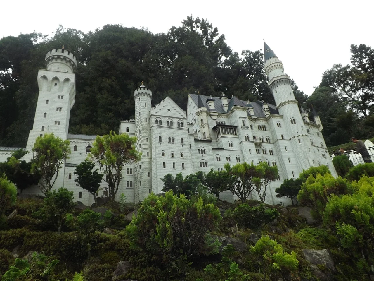 Castelo em miniatura no Mini Mundo de Gramado