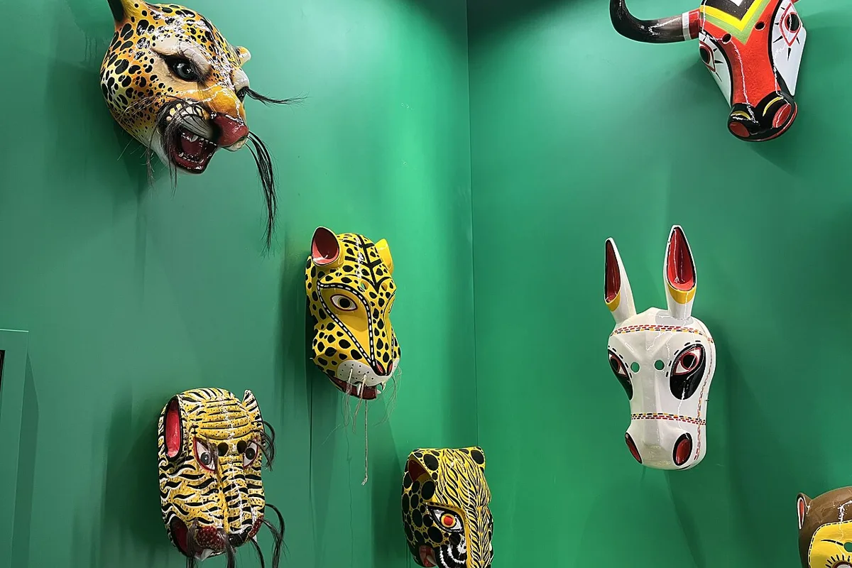 Máscaras tradicionais do Carnaval de Barranquilla.