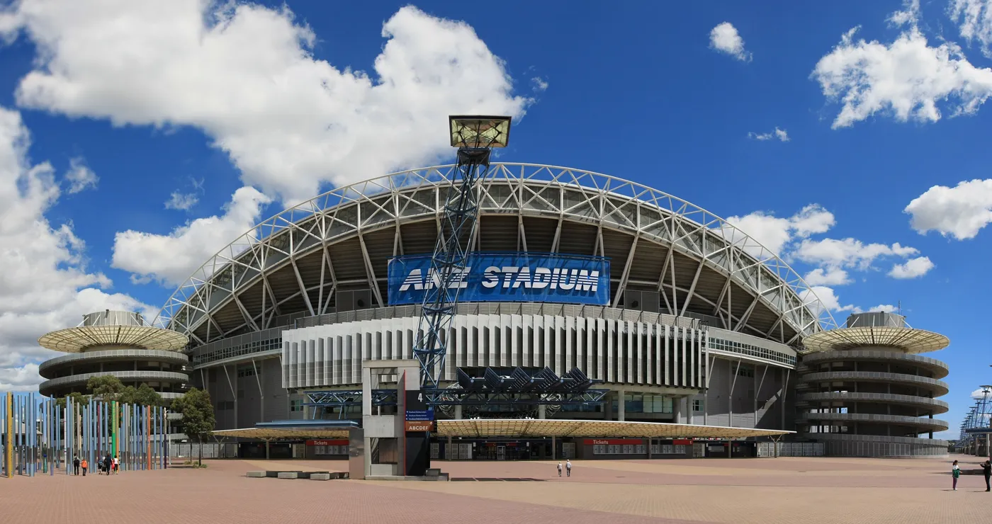 Estádio de Sydney Olympic Park, atual Accor Stadium