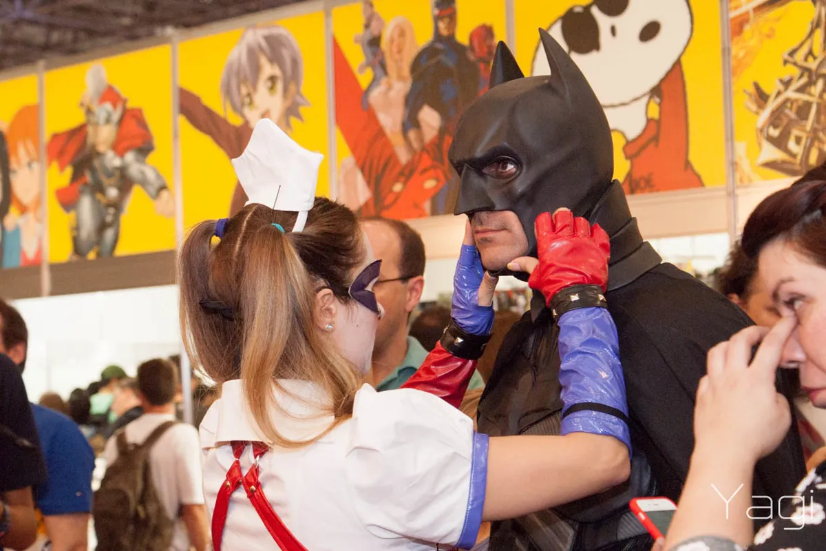 Cosplay de Batman na CCXP 2014, edição anterior em São Paulo